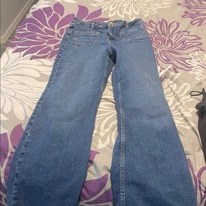 Zara pocket high waist Women's Blue Jeans - Casual Wide Leg